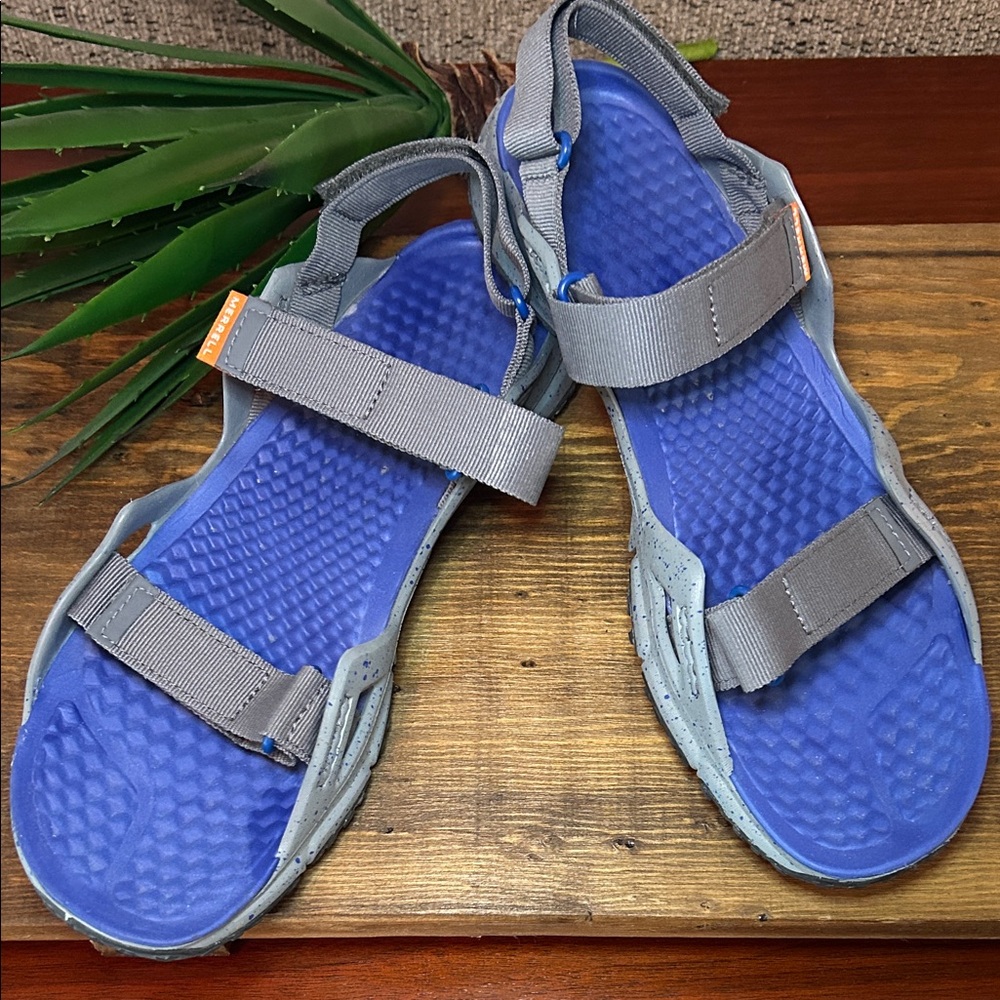 Merrell Select Grip Adjustable Water Sandals Cobalt Blue Mens Size 11